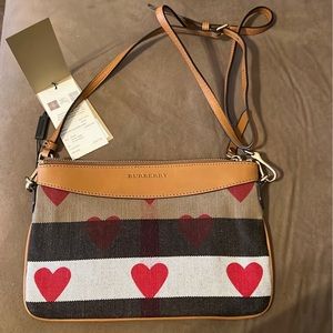 Burberry Heart Print Crossbody Bag